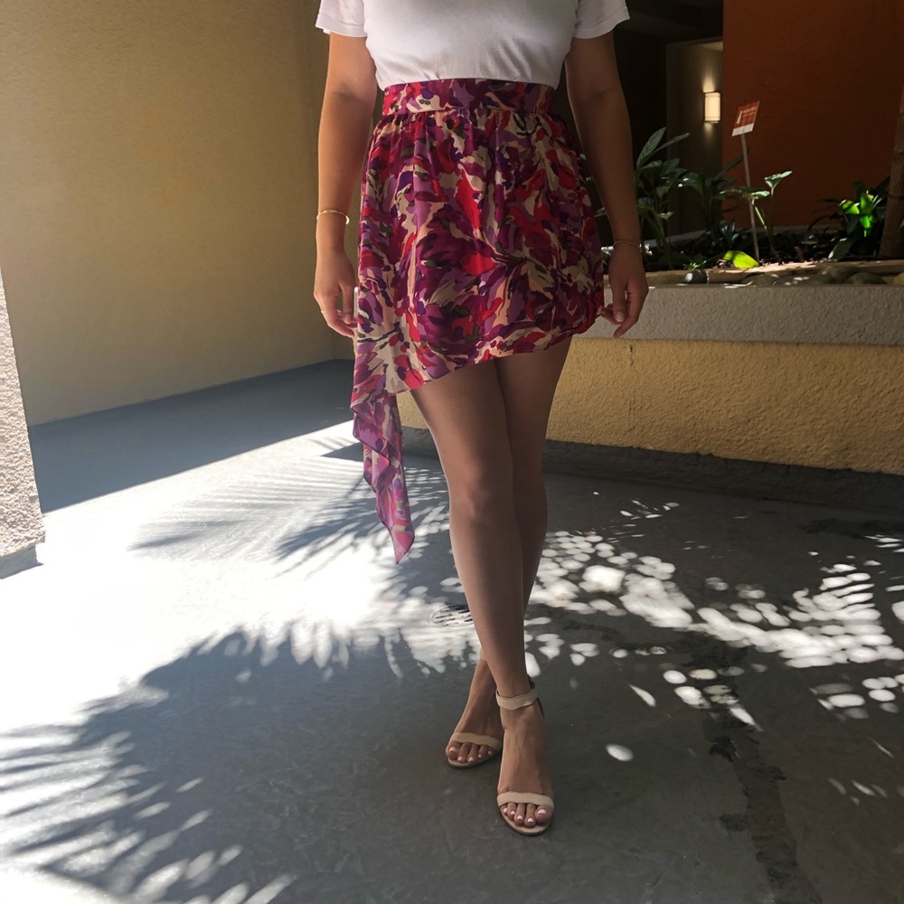 Parker asymmetrical skirt